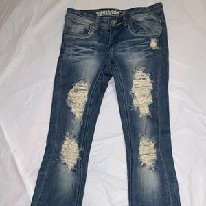 Rue 21 Flare Distressed Jeans NWOT